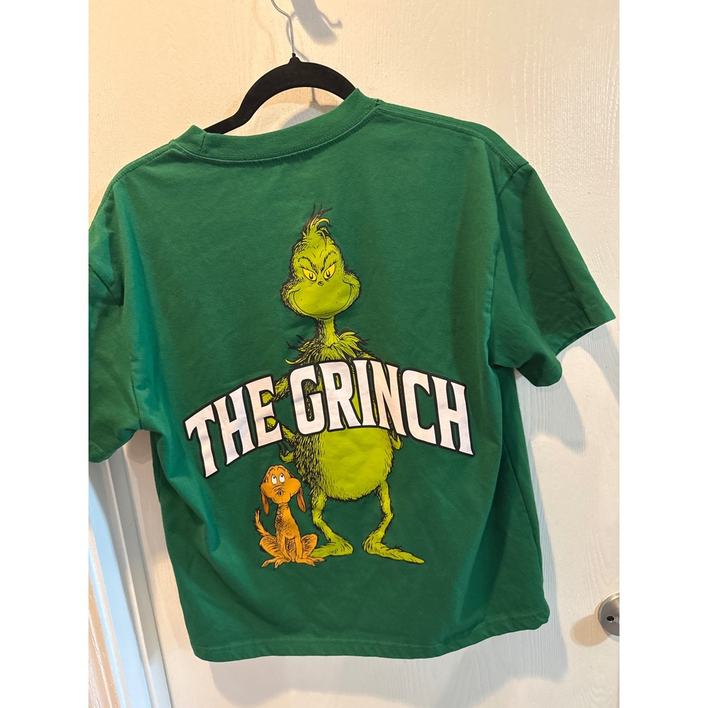 Dr Seuss The Grinch Mens Green Feelin Grinchy Graphic T-Shirt Size Medium